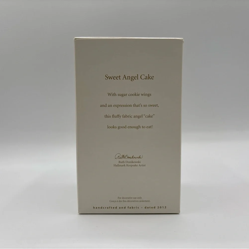 Hallmark Keepsake 2012 Sweet Angel‎ Cake Christmas Tree Ornament Handcrafted